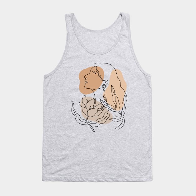 Aesthetic Girl Tank Top by gumusservi